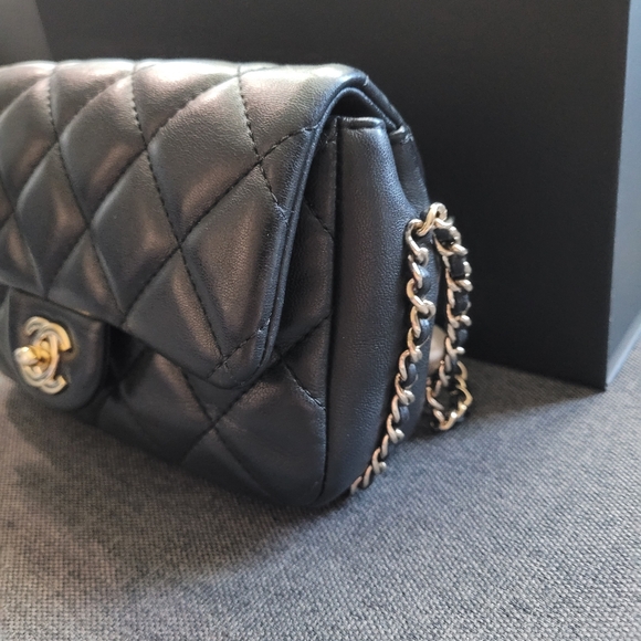 Chanel Classic Flap Pearl Chain Mini Rectangular Crossbody Bag - Picture 3 of 10